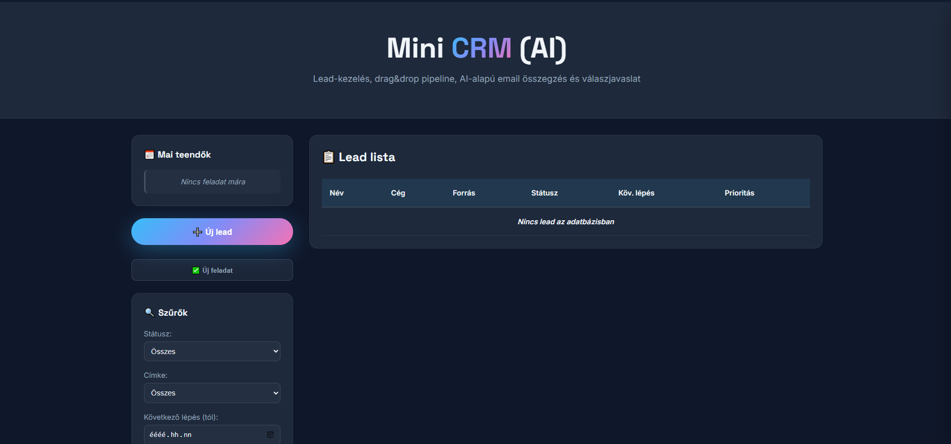 Mini AI CRM
